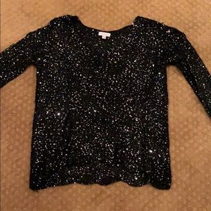 Black sparkly sweater